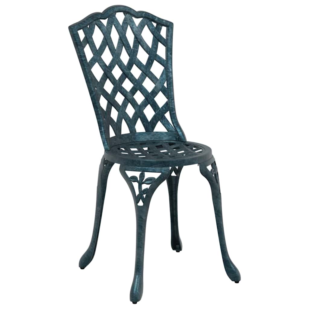 Tuin eettafelset 5 pcs Groen Aluminium