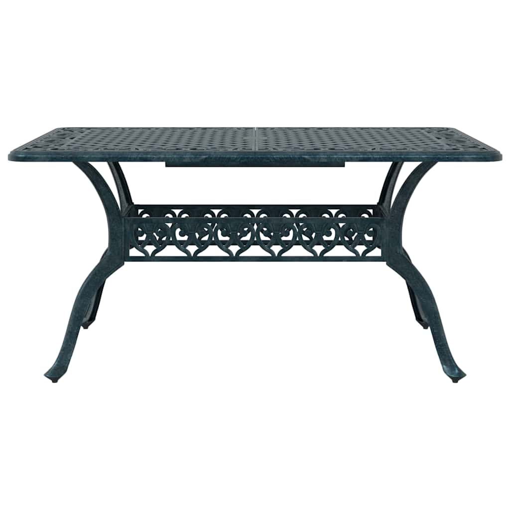 Tuin eettafelset 5 pcs Groen Aluminium