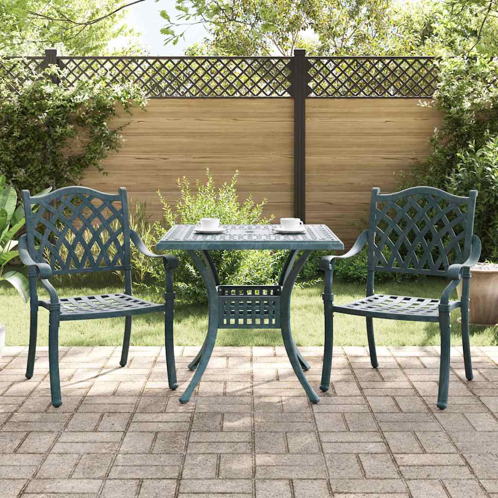 Tuinset 3 pcs Groen Gegoten aluminium
