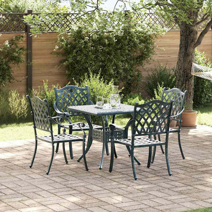 Tuinset 5 pcs Groen Gegoten aluminium