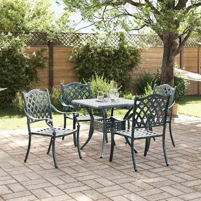 Tuinset 5 pcs Groen Gegoten aluminium