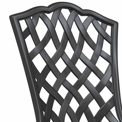 Tuinset 3 pcs Zwart Gegoten aluminium