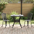 Tuinset 3-delig gegoten aluminium zwart