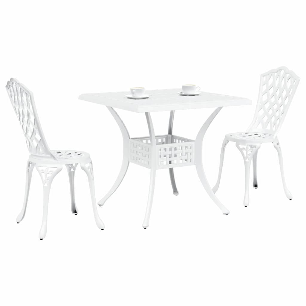 Tuinset 3 Pcs Gegoten Aluminium 2-zits