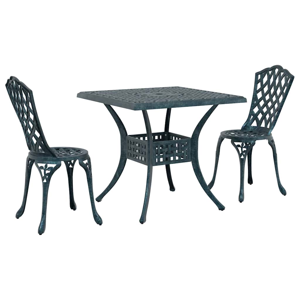 Tuinset 3 Pcs Gegoten Aluminium 2-zits