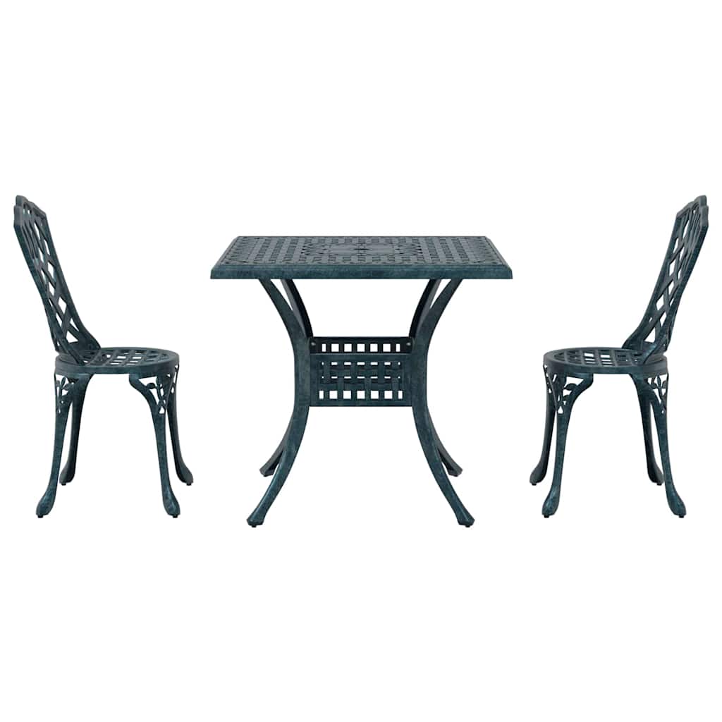 Tuinset 3 Pcs Gegoten Aluminium 2-zits
