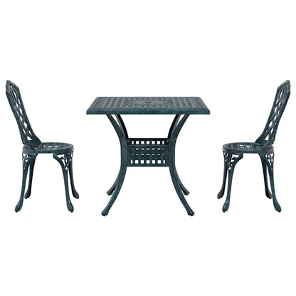 Tuinset 3 Pcs Gegoten Aluminium 2-zits