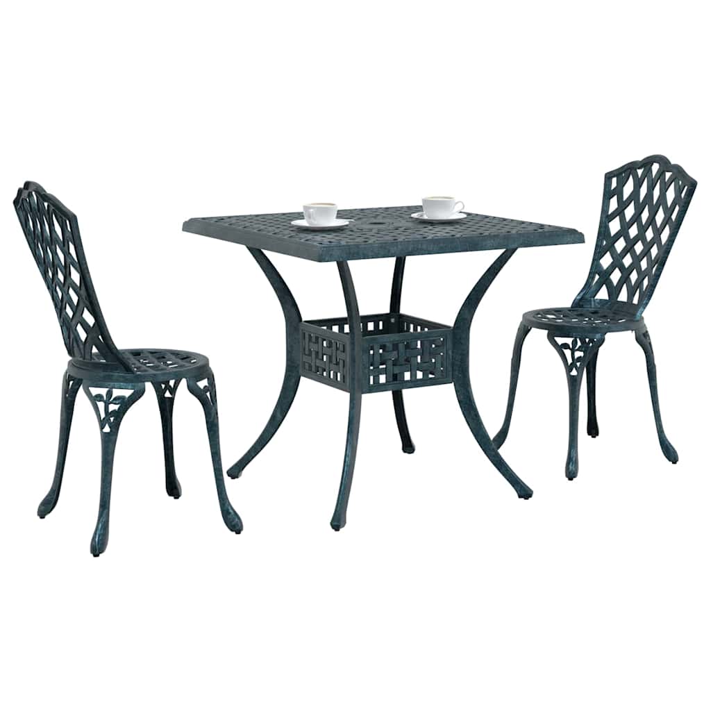 Tuinset 3 Pcs Gegoten Aluminium 2-zits