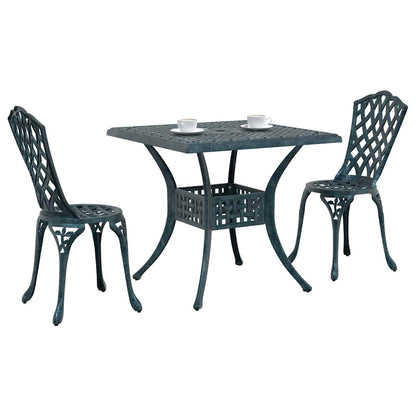 Tuinset 3 Pcs Gegoten Aluminium 2-zits