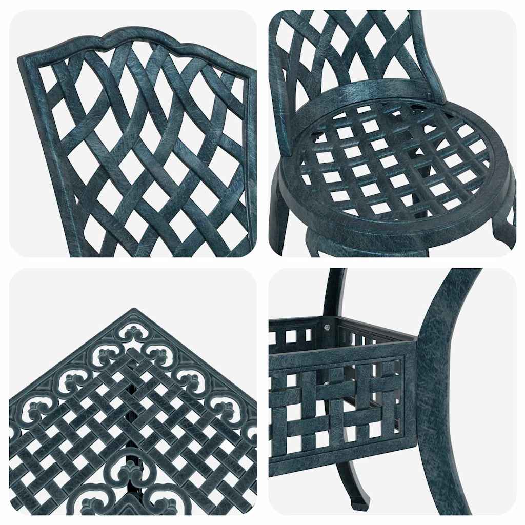Tuinset 5 Pcs Gegoten Aluminium 4-persoons