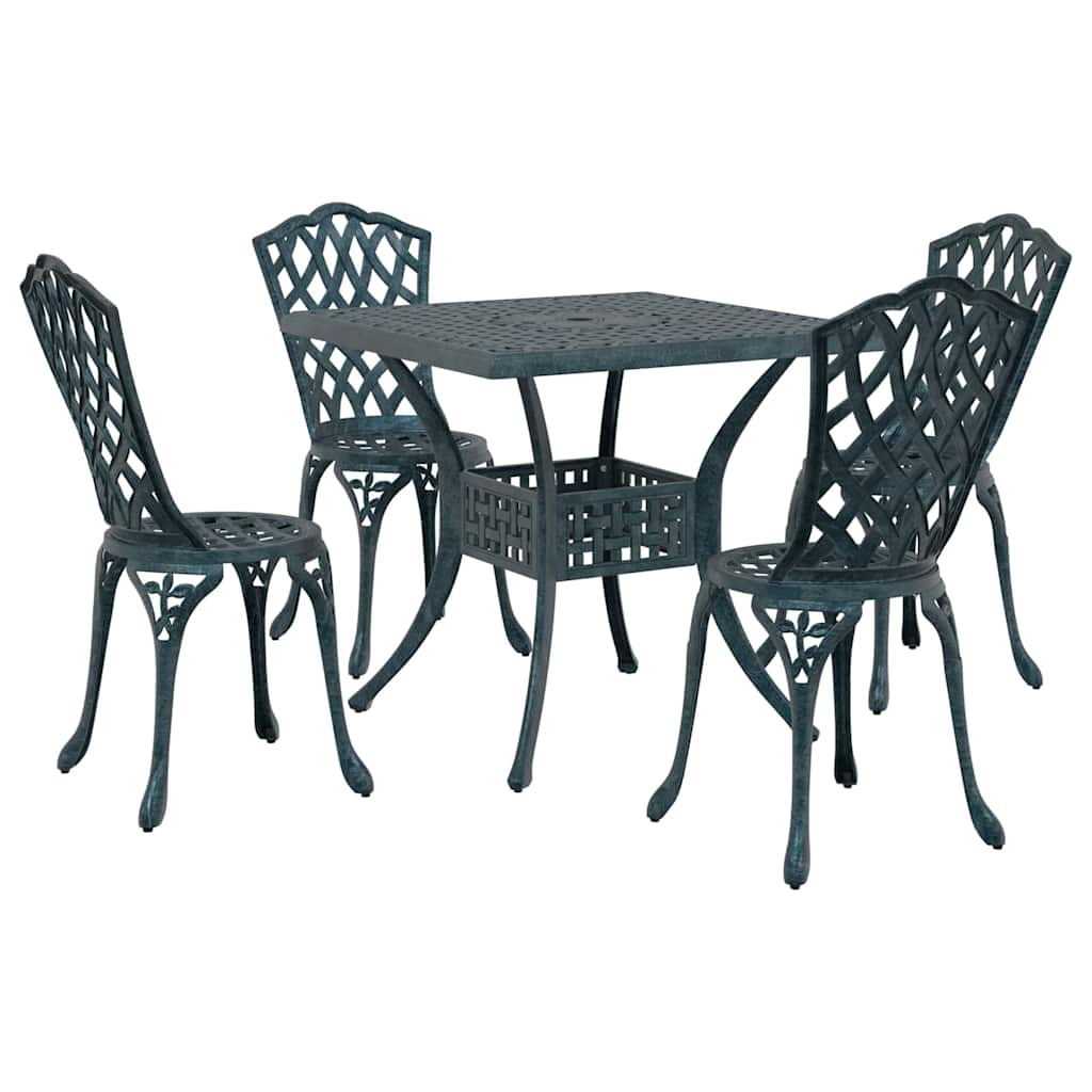 Tuinset 5 Pcs Gegoten Aluminium 4-persoons