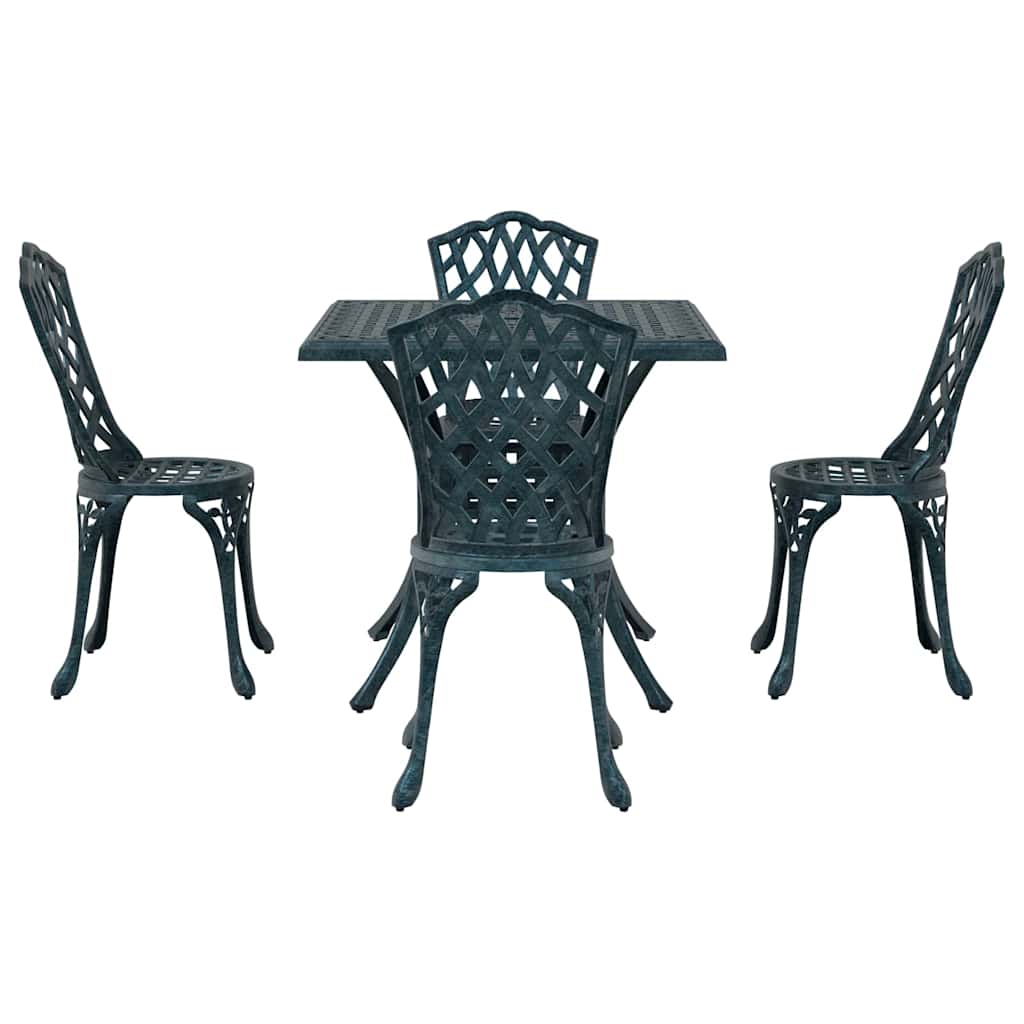 Tuinset 5 Pcs Gegoten Aluminium 4-persoons