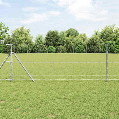 Weidehekwerk Zilver 25 x 0,8 m Gegalvaniseerd staal