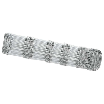 Weidehekwerk Zilver 25 x 0,8 m Gegalvaniseerd staal