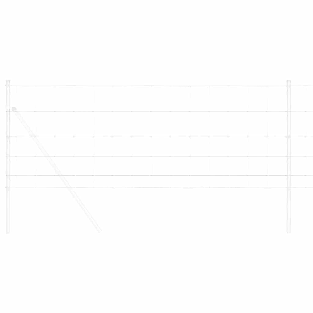 Weidehekwerk Zilver 25 x 0,8 m Gegalvaniseerd staal