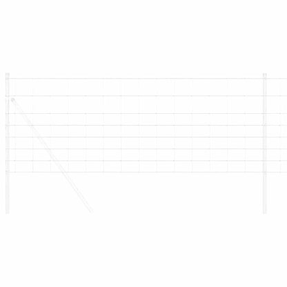 Weidehekwerk Zilver 25 x 0,8 m Gegalvaniseerd staal