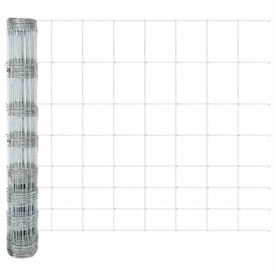 Weidehekwerk Zilver 25 x 1 m Gegalvaniseerd staal