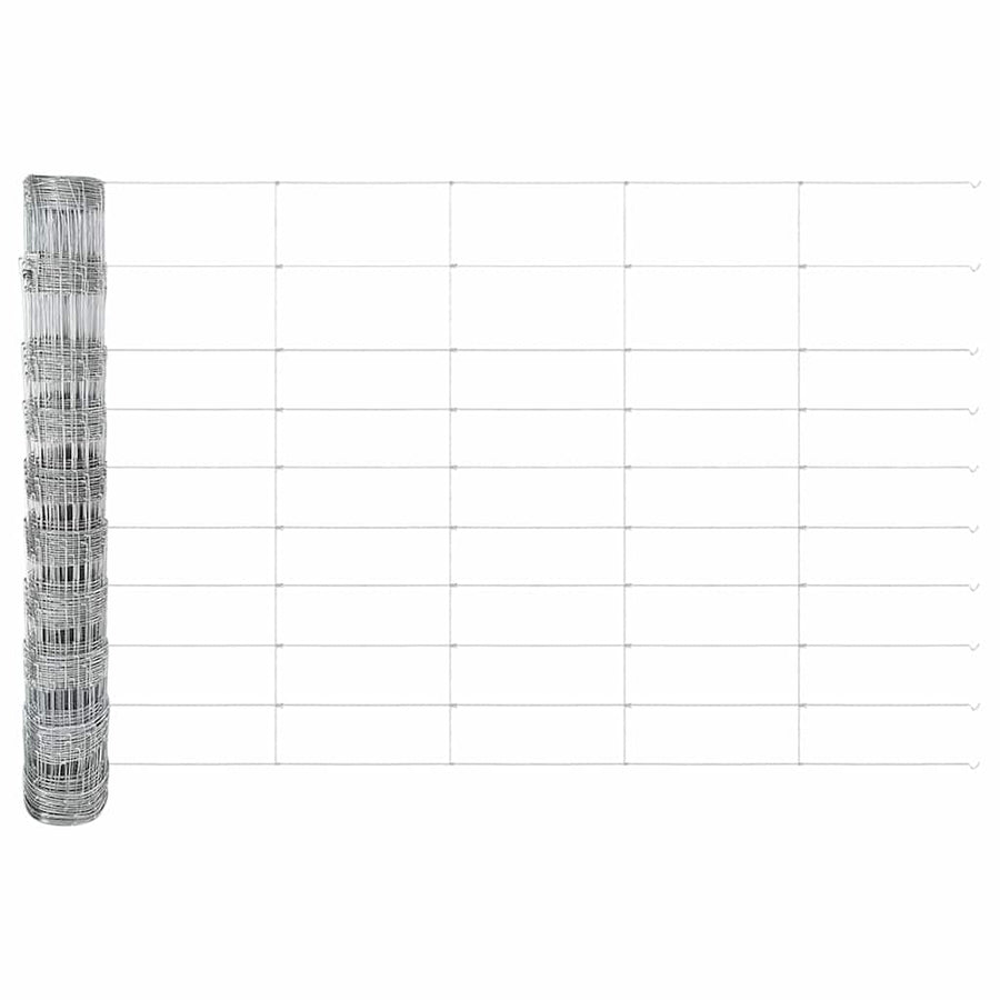 Weidehekwerk Zilver 25 x 1 m Gegalvaniseerd staal