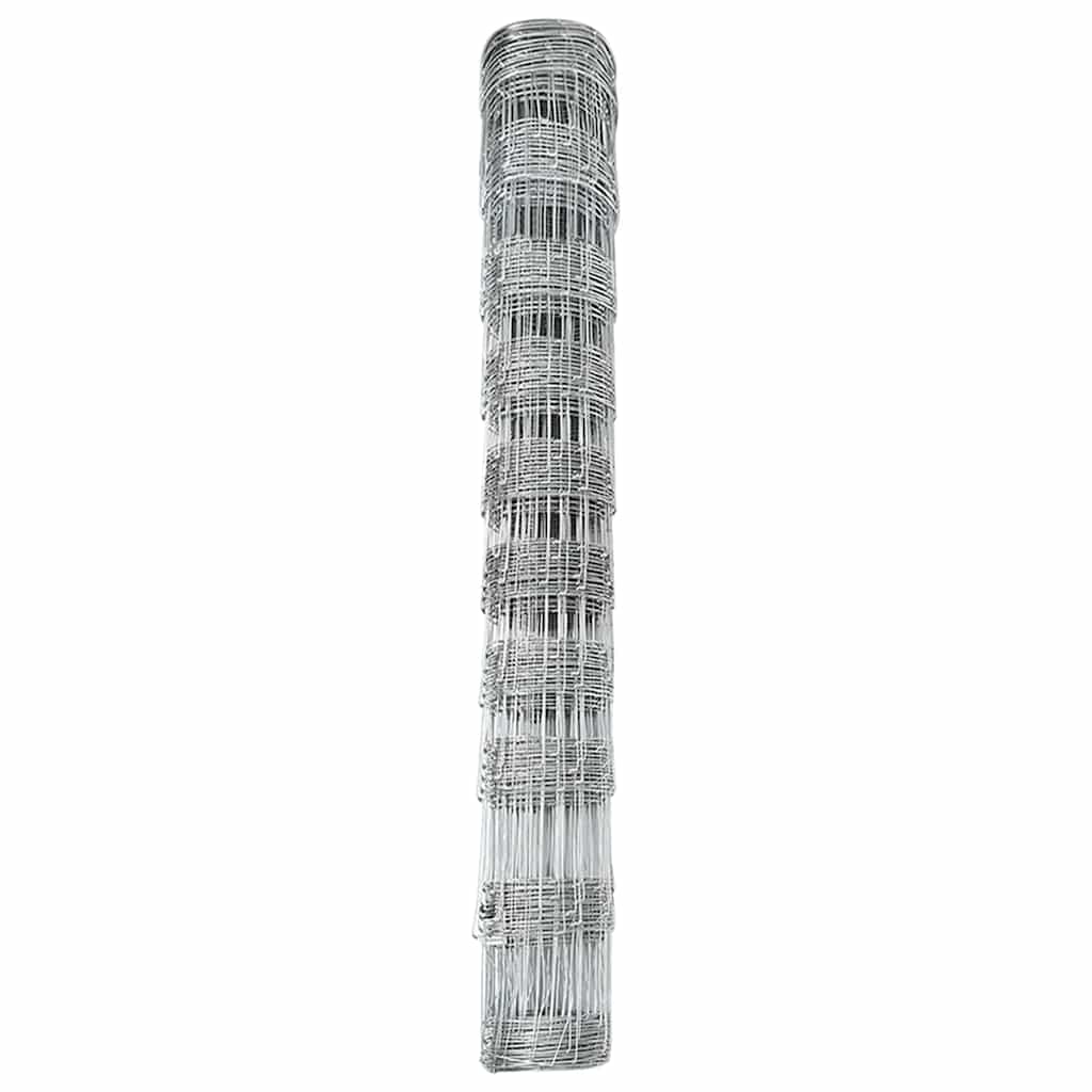Weidehekwerk Zilver 25 x 1 m Gegalvaniseerd staal
