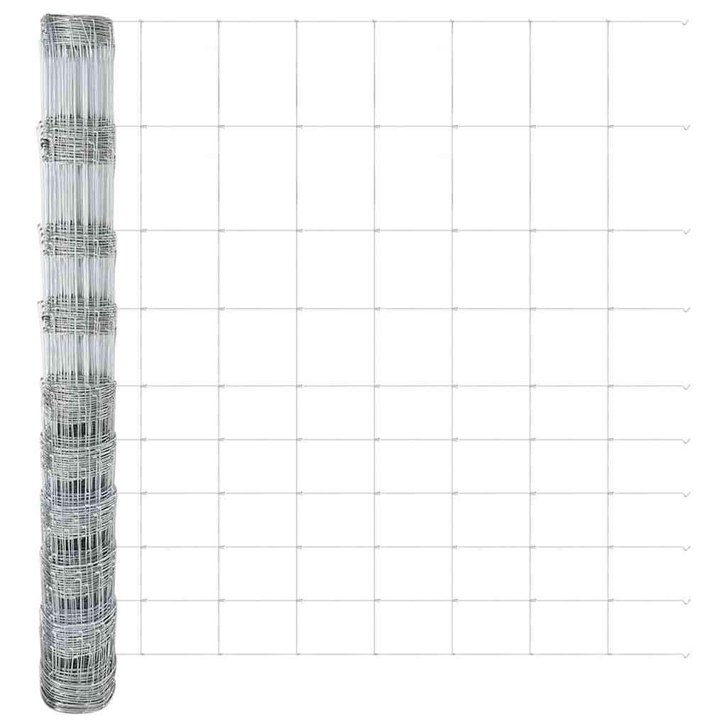Weidehekwerk Zilver 25 x 1,2 m Gegalvaniseerd staal