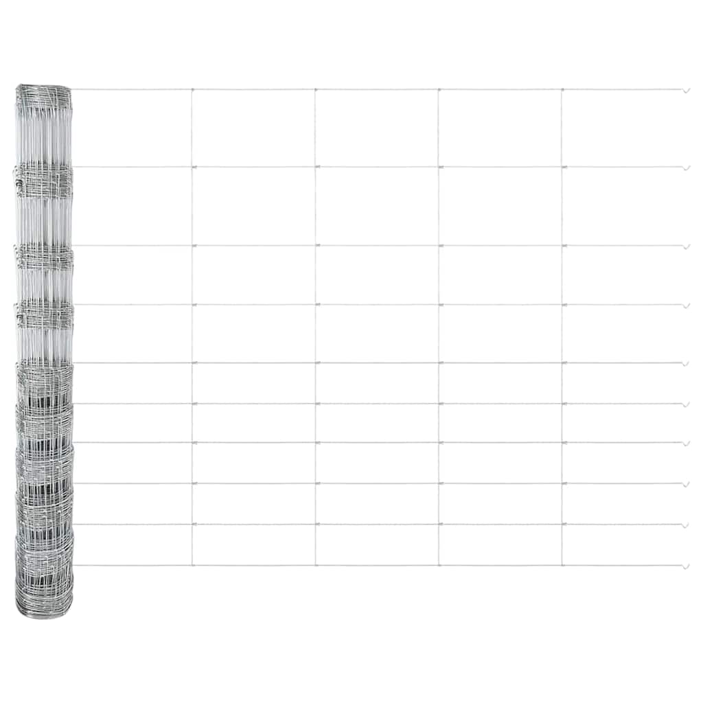 Weidehekwerk Zilver 25 x 1,2 m Gegalvaniseerd staal