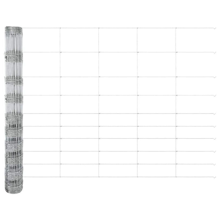 Weidehekwerk Zilver 25 x 1,2 m Gegalvaniseerd staal