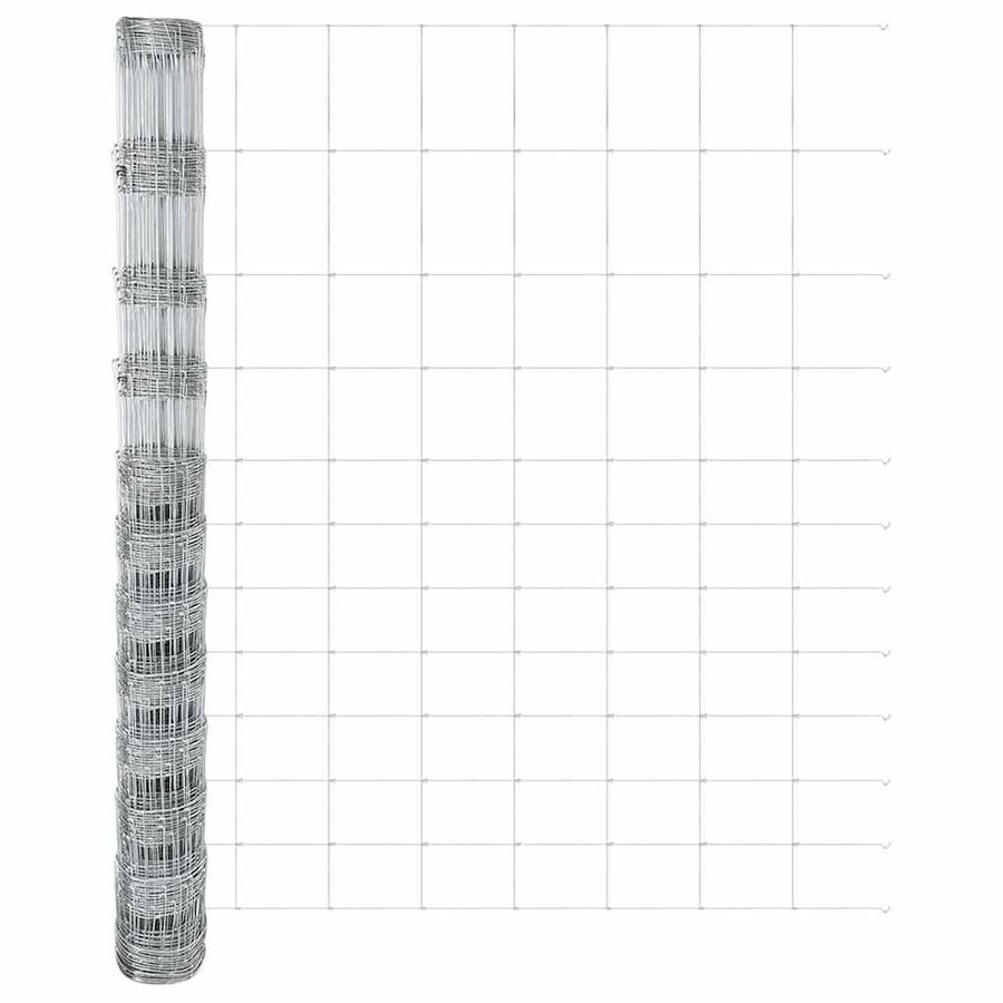 Weidehekwerk Zilver 25 x 1,4 m Gegalvaniseerd staal