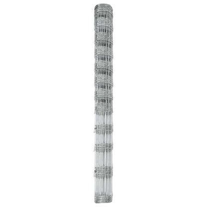 Weidehekwerk Zilver 25 x 1,4 m Gegalvaniseerd staal