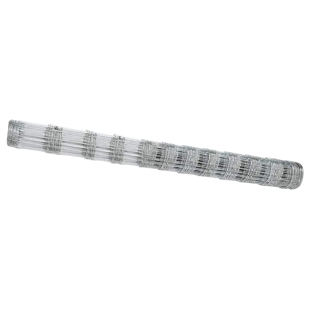 Weidehekwerk Zilver 25 x 1,4 m Gegalvaniseerd staal