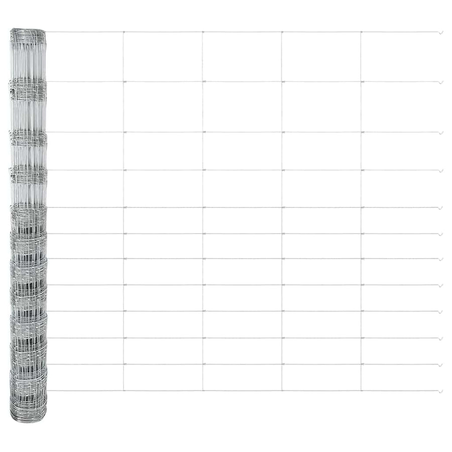 Weidehekwerk Zilver 25 x 1,4 m Gegalvaniseerd staal