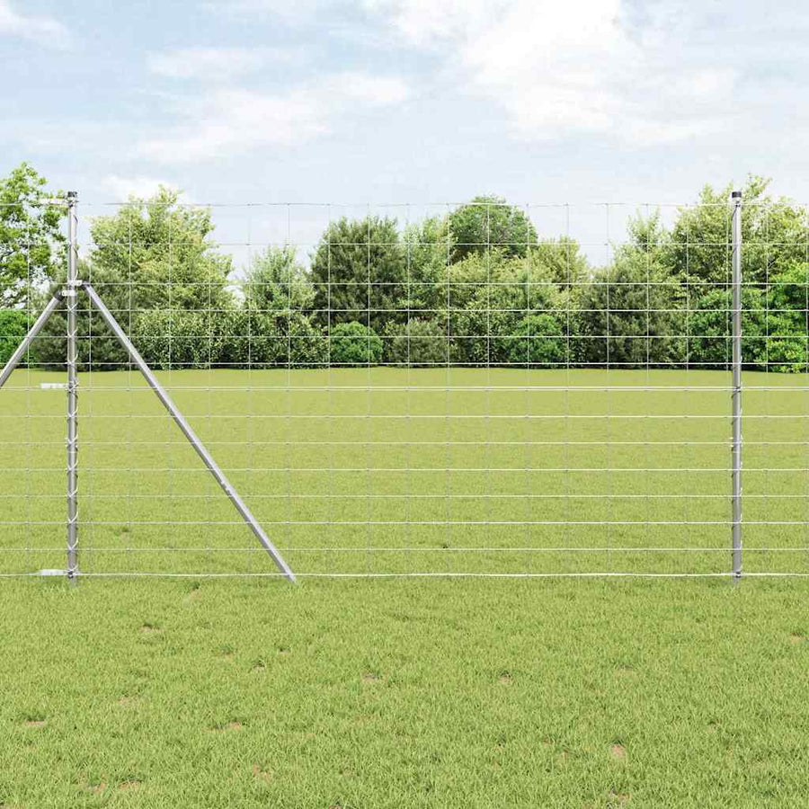 Weidehekwerk Zilver 25 x 1,4 m Gegalvaniseerd staal