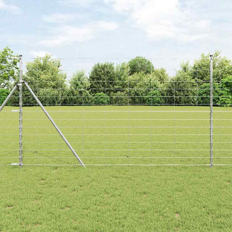 Weidehekwerk Zilver 25 x 1,4 m Gegalvaniseerd staal