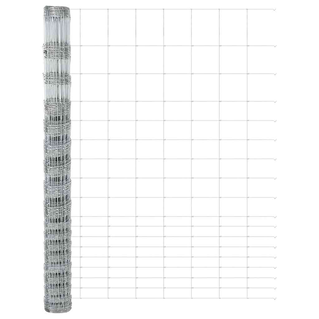 Weidehekwerk Zilver 25 x 1,5 m Gegalvaniseerd staal