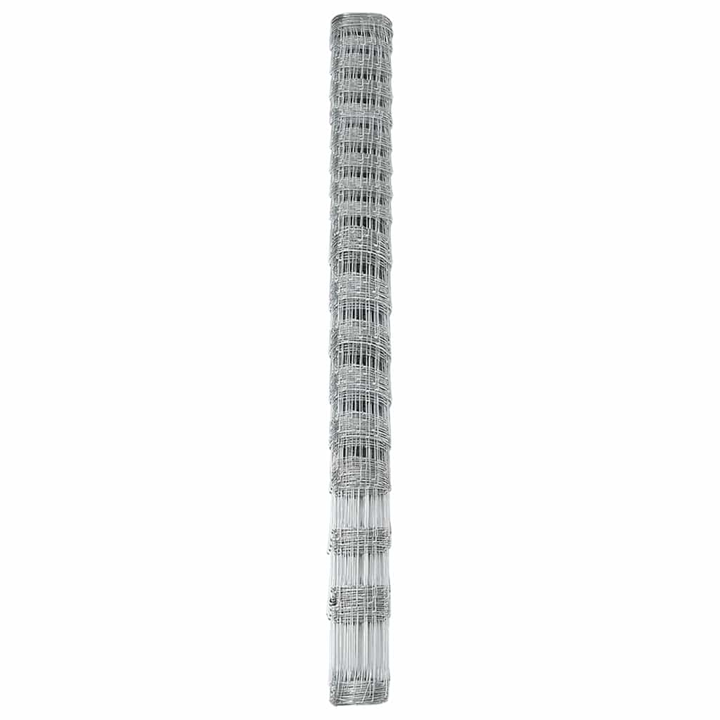 Weidehekwerk Zilver 25 x 1,5 m Gegalvaniseerd staal