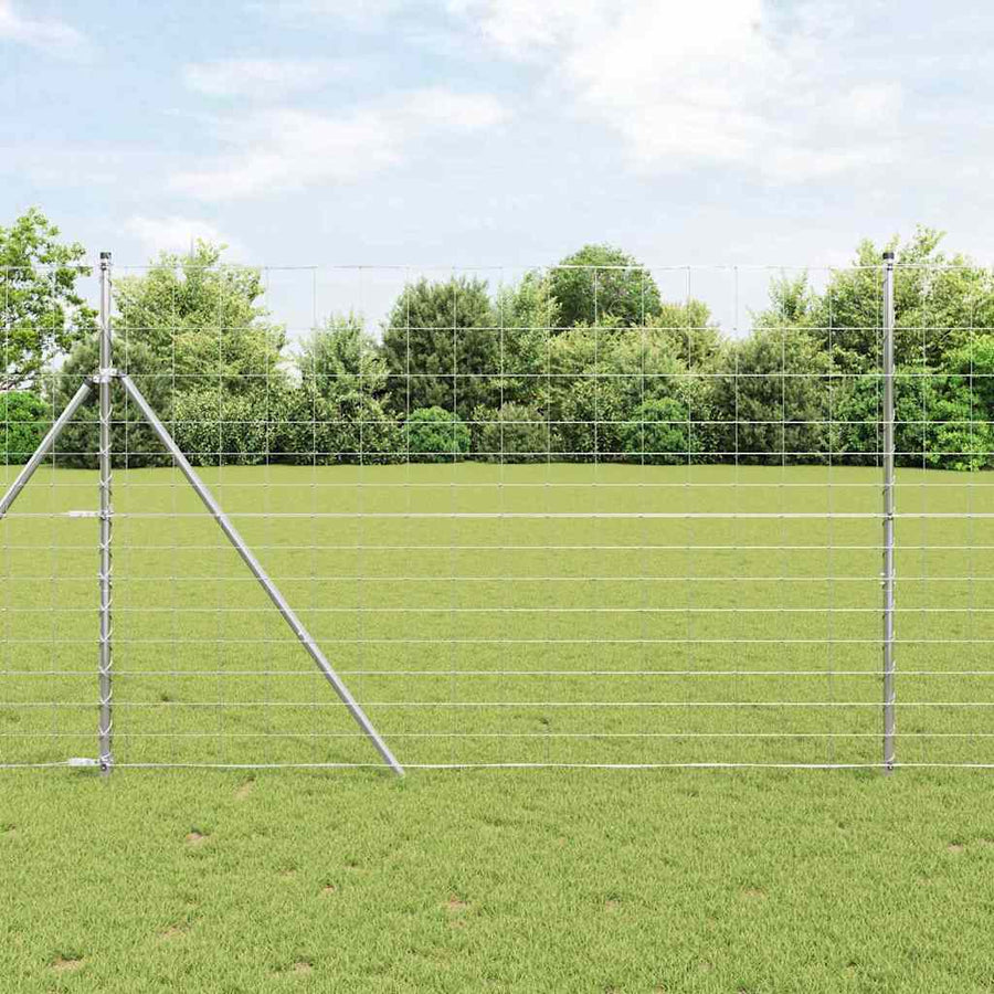 Weidehekwerk Zilver 25 x 1,6 m Gegalvaniseerd staal