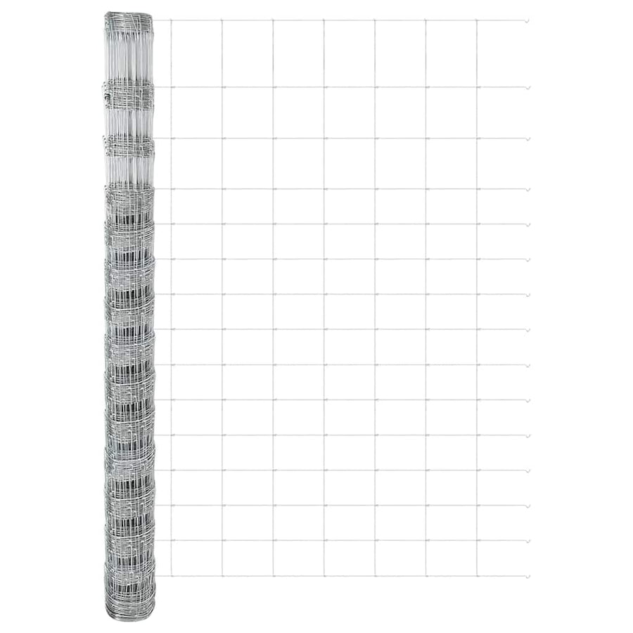 Weidehekwerk Zilver 25 x 1,6 m Gegalvaniseerd staal