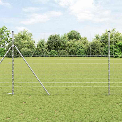 Weidehekwerk Zilver 25 x 1,6 m Gegalvaniseerd staal