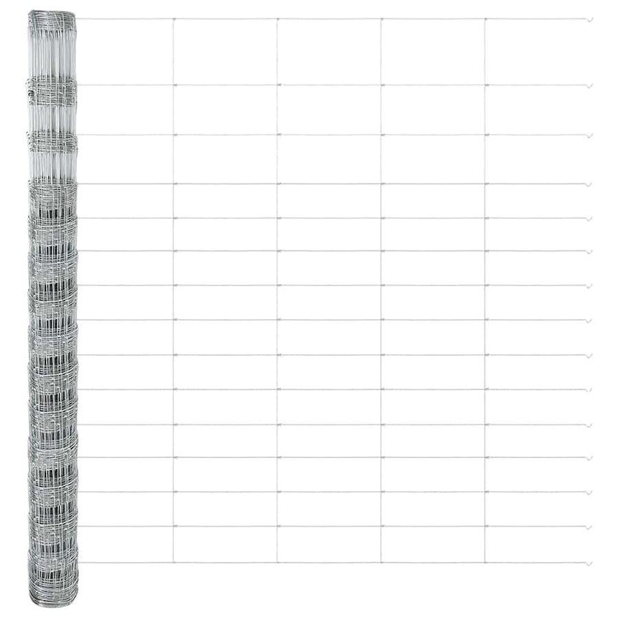 Weidehekwerk Zilver 25 x 1,6 m Gegalvaniseerd staal