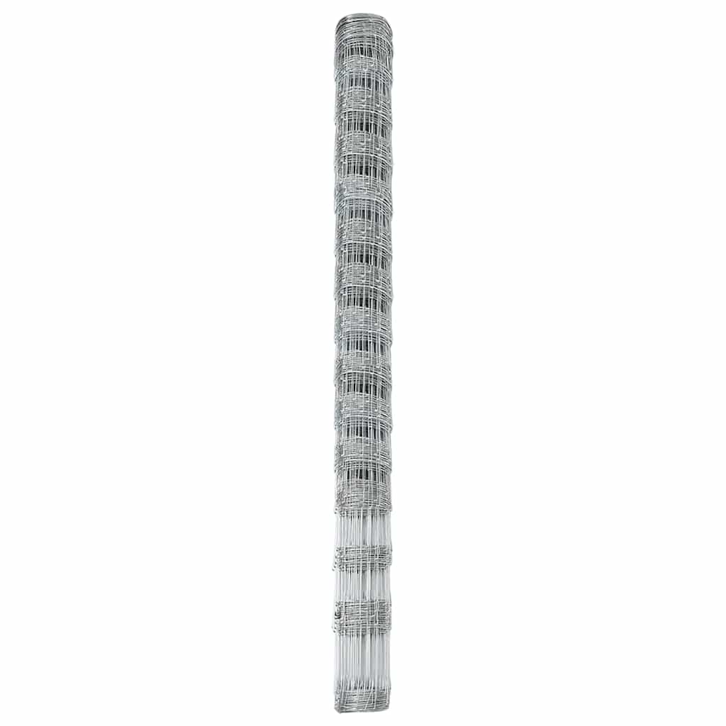 Weidehekwerk Zilver 25 x 1,6 m Gegalvaniseerd staal