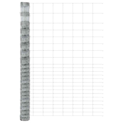 Weidehekwerk Zilver 25 x 1,6 m Gegalvaniseerd staal