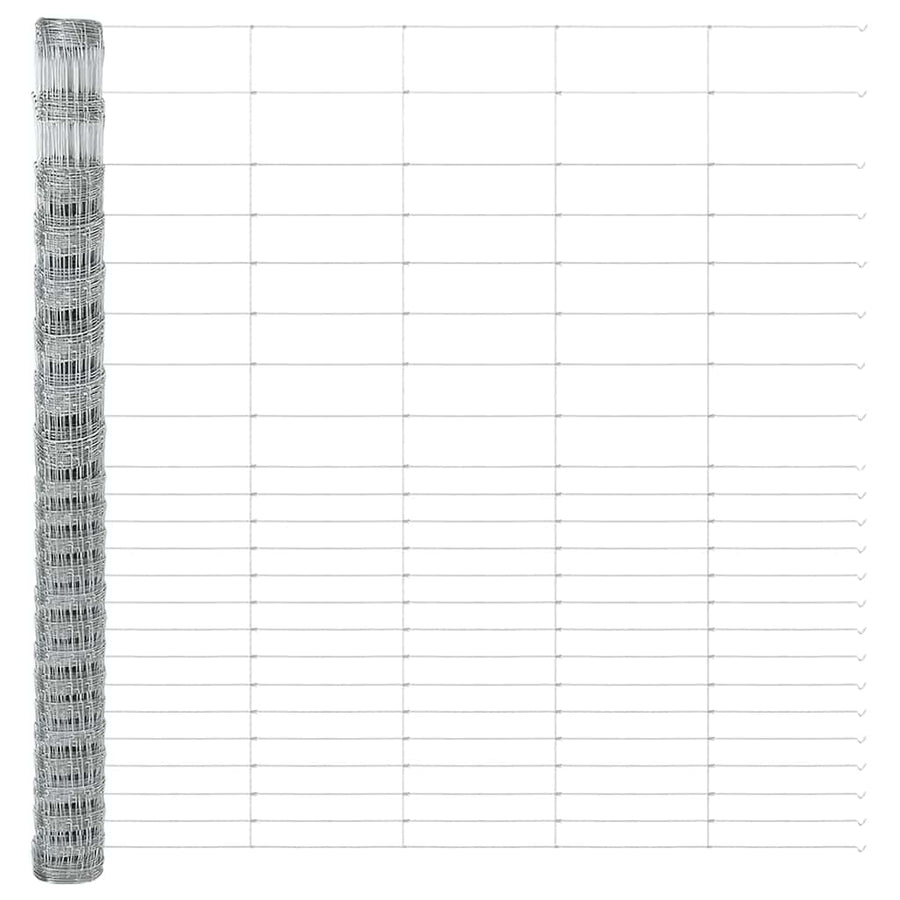 Weidehekwerk Zilver 25 x 1,6 m Gegalvaniseerd staal