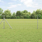 Weidehekwerk 50 x 0,8 m gegalvaniseerd staal zilver
