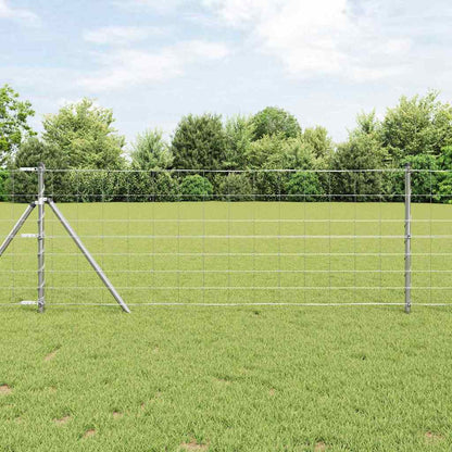 Weidehekwerk Zilver 50 x 0,8 m Gegalvaniseerd staal