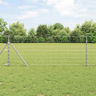 Weidehekwerk 50 x 0,8 m gegalvaniseerd staal zilver