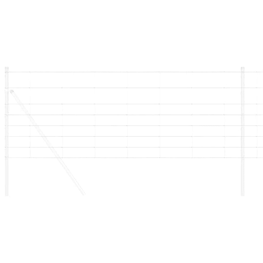 Weidehekwerk Zilver 50 x 0,8 m Gegalvaniseerd staal