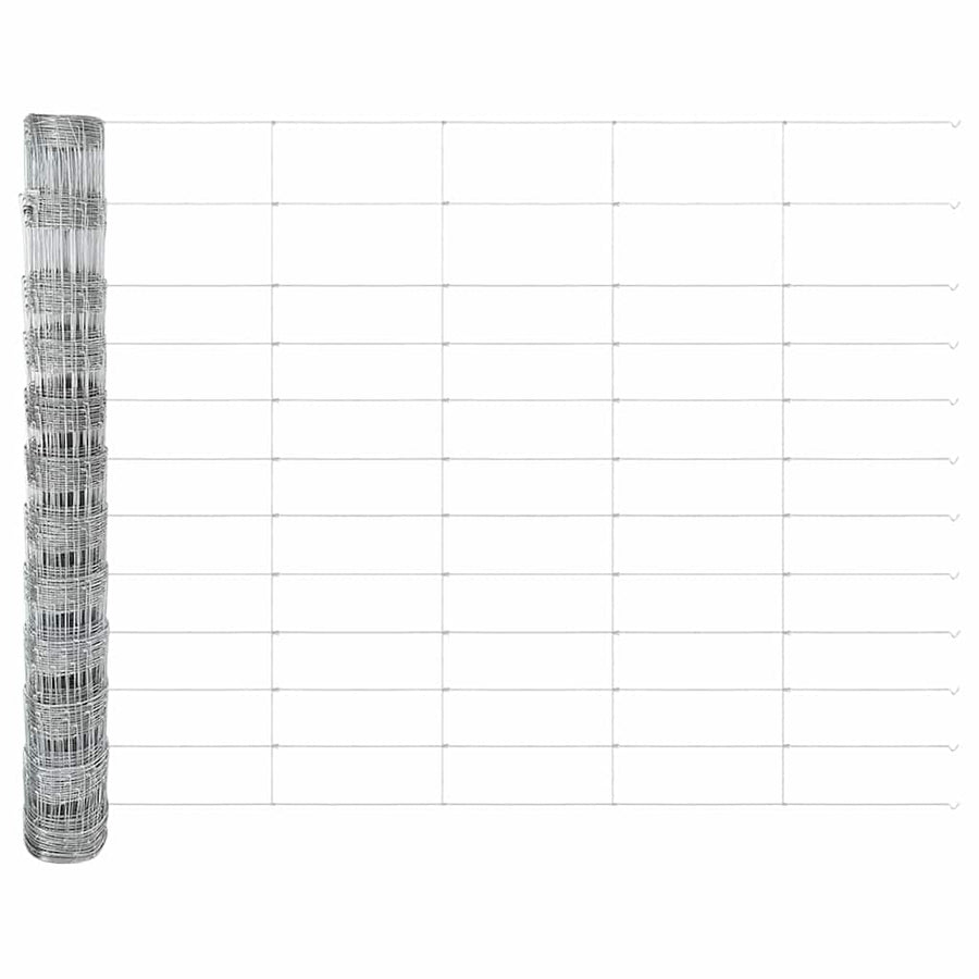 Weidehekwerk Zilver 50 x 1,2 m Gegalvaniseerd staal