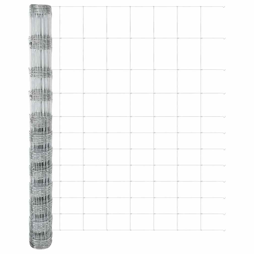 Weidehekwerk Zilver 50 x 1,4 m Gegalvaniseerd staal