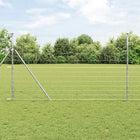 Weidehekwerk 50 x 1,4 m gegalvaniseerd staal zilver