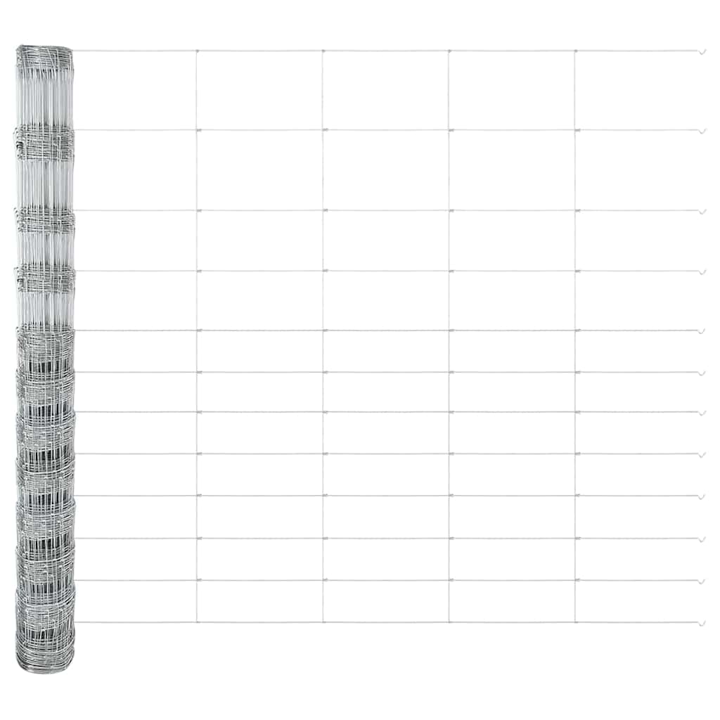 Weidehekwerk Zilver 50 x 1,4 m Gegalvaniseerd staal