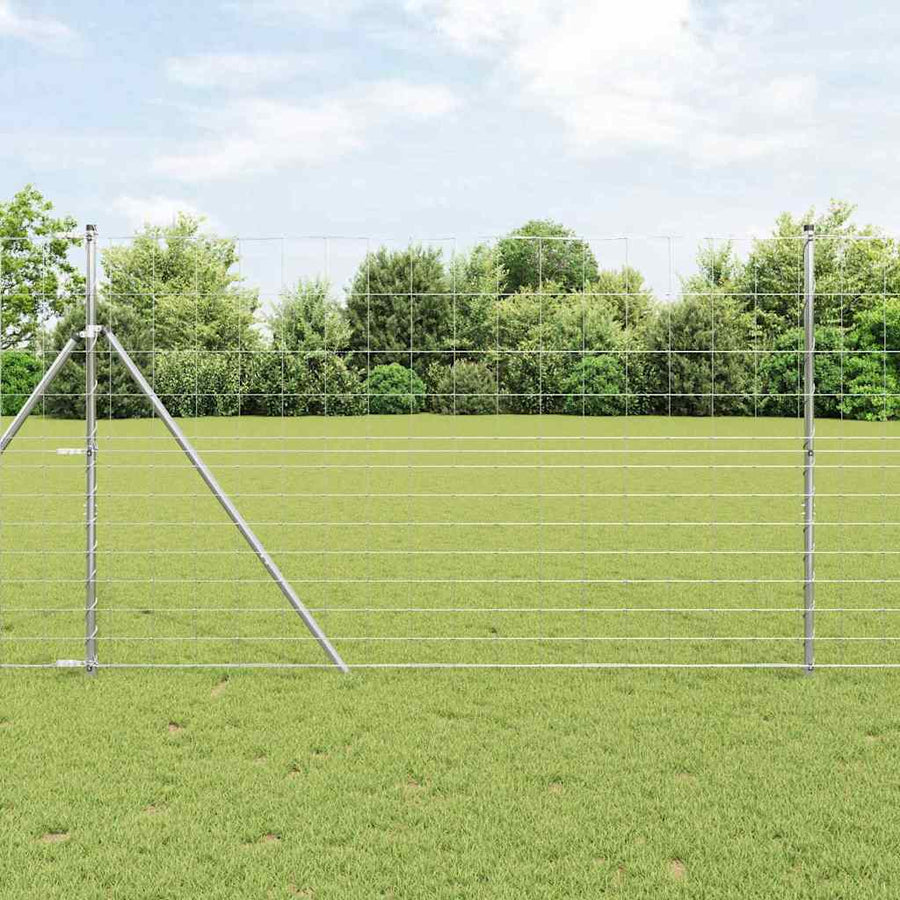 Weidehekwerk Zilver 50 x 1,5 m Gegalvaniseerd staal